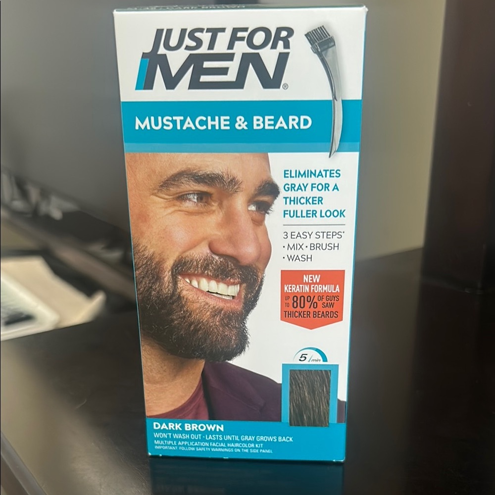 Mustache & Beard Dark Brown
